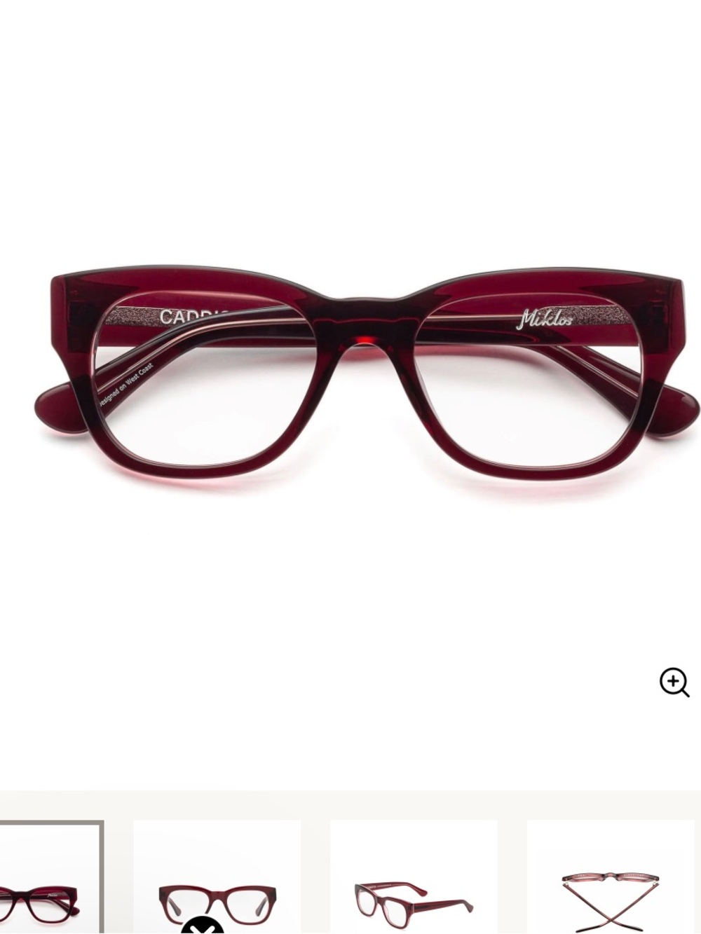Caddis Miklos- C progressive reader glasses in boxwine 1.50